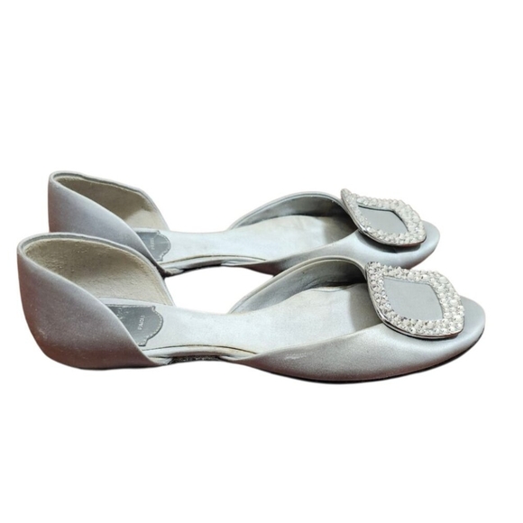 Roger Vivier Paris Ballet Flats Silver  Size EU 37/US 6.5 - Picture 7 of 15